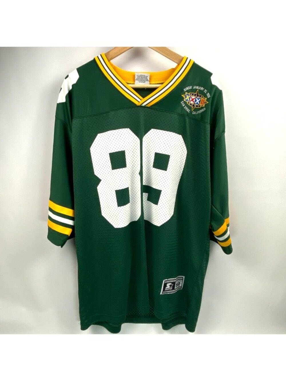 Starter Green Bay Packers Mark Chmura 89 Jersey Sz 52 XL Super Bowl XXXII Vtg